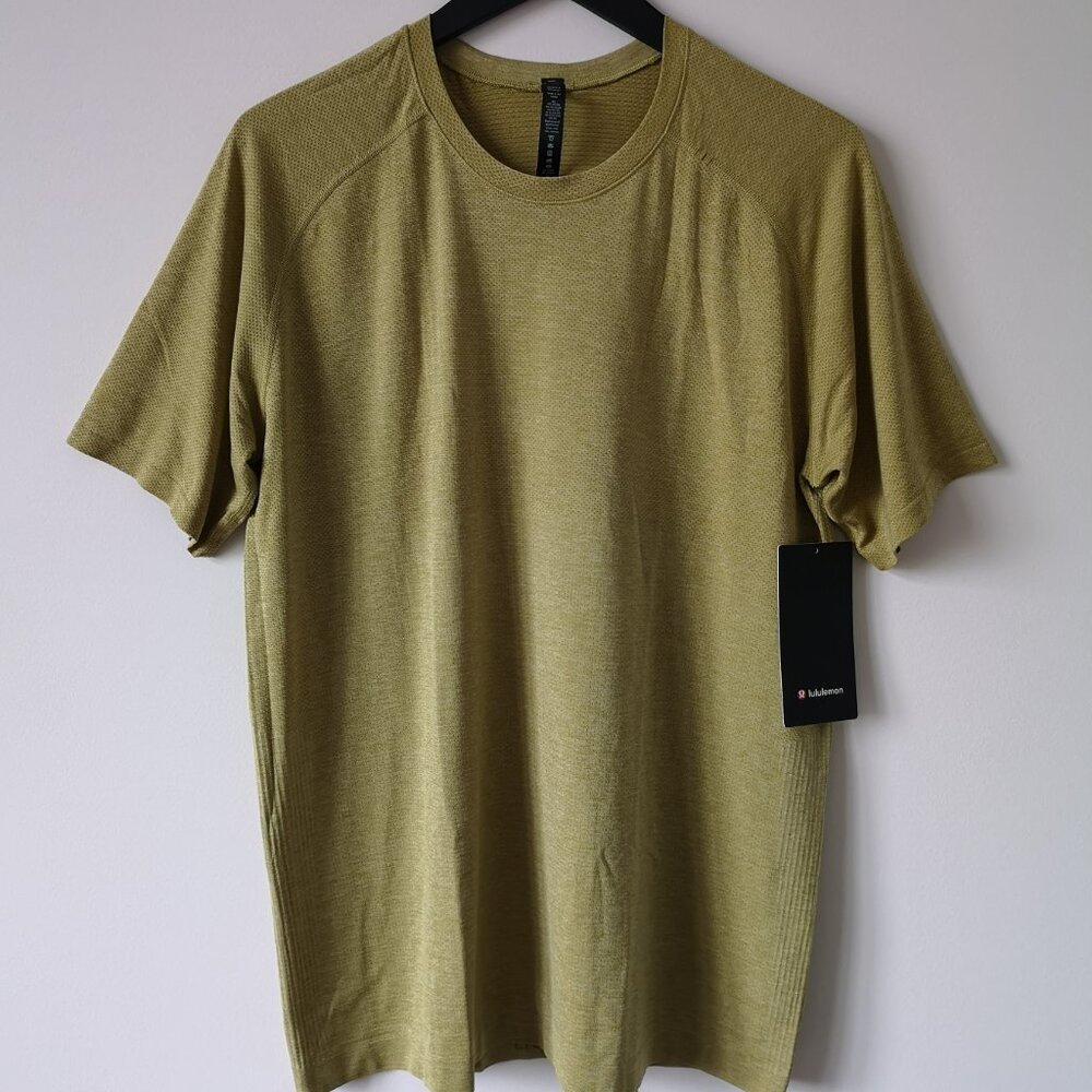 NWT LULULEMON AGLD/DWGN Yellow Green Metal Vent Tech SS 2.0 Top Shirt Men's XXL